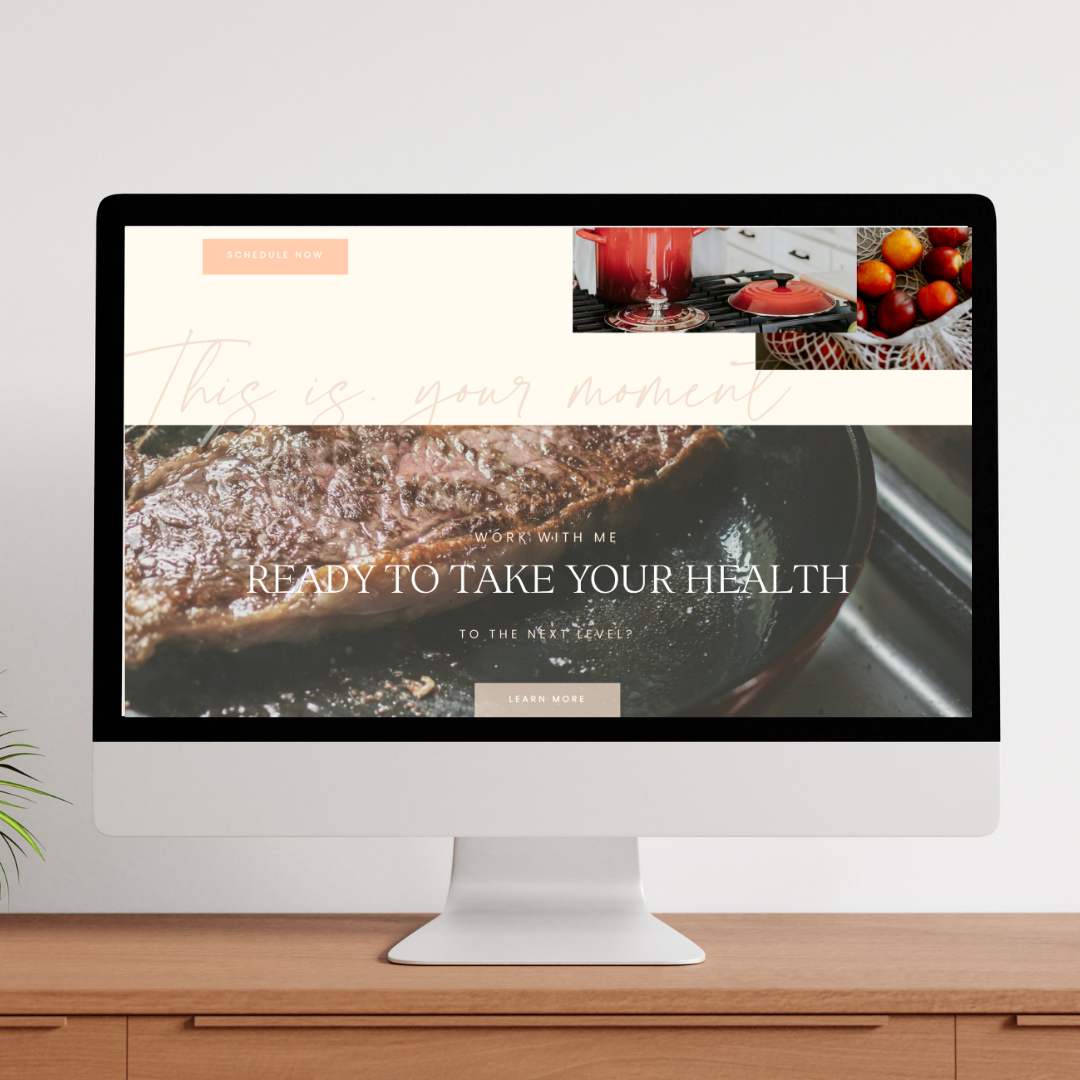 Professional website design for coaches featuring clear call-to-action and consultation booking form