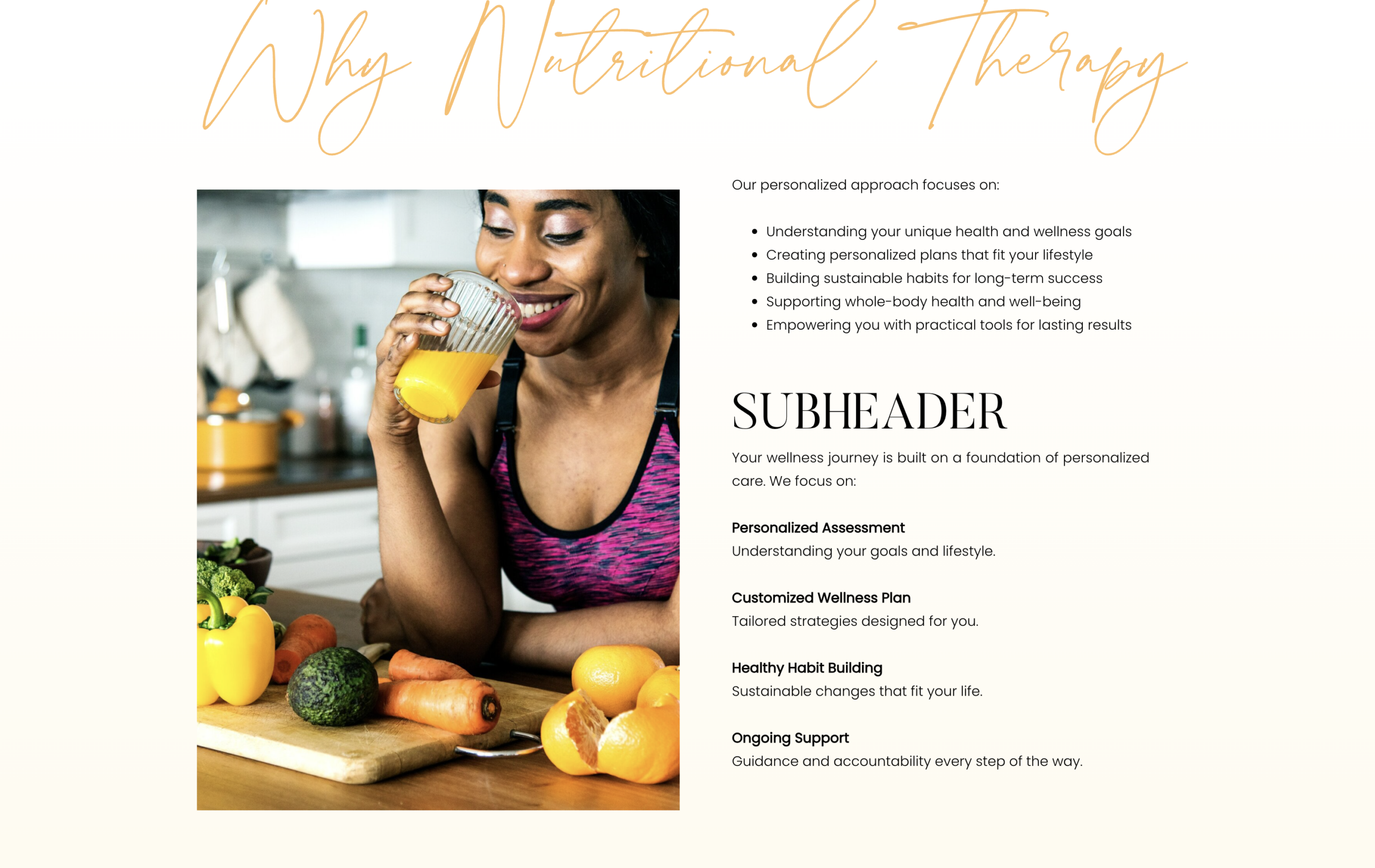 Mobile-responsive Solace Health Coach Showit website template.